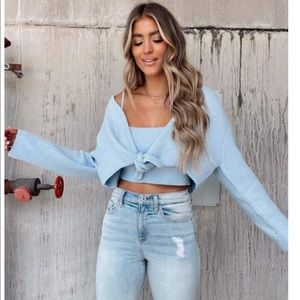 Cardigan and tank set